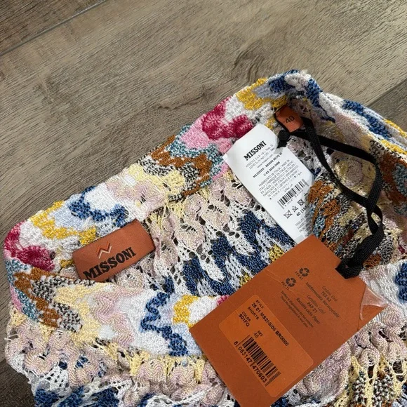 Missoni crochet knit lame mini shorts NWT - Picture 5 of 6